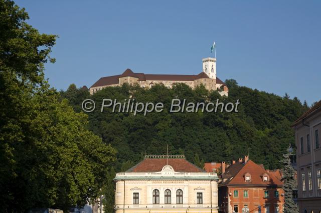 slovenie 15.JPG - Château de Ljubljana surplombant la ville, Slovénie